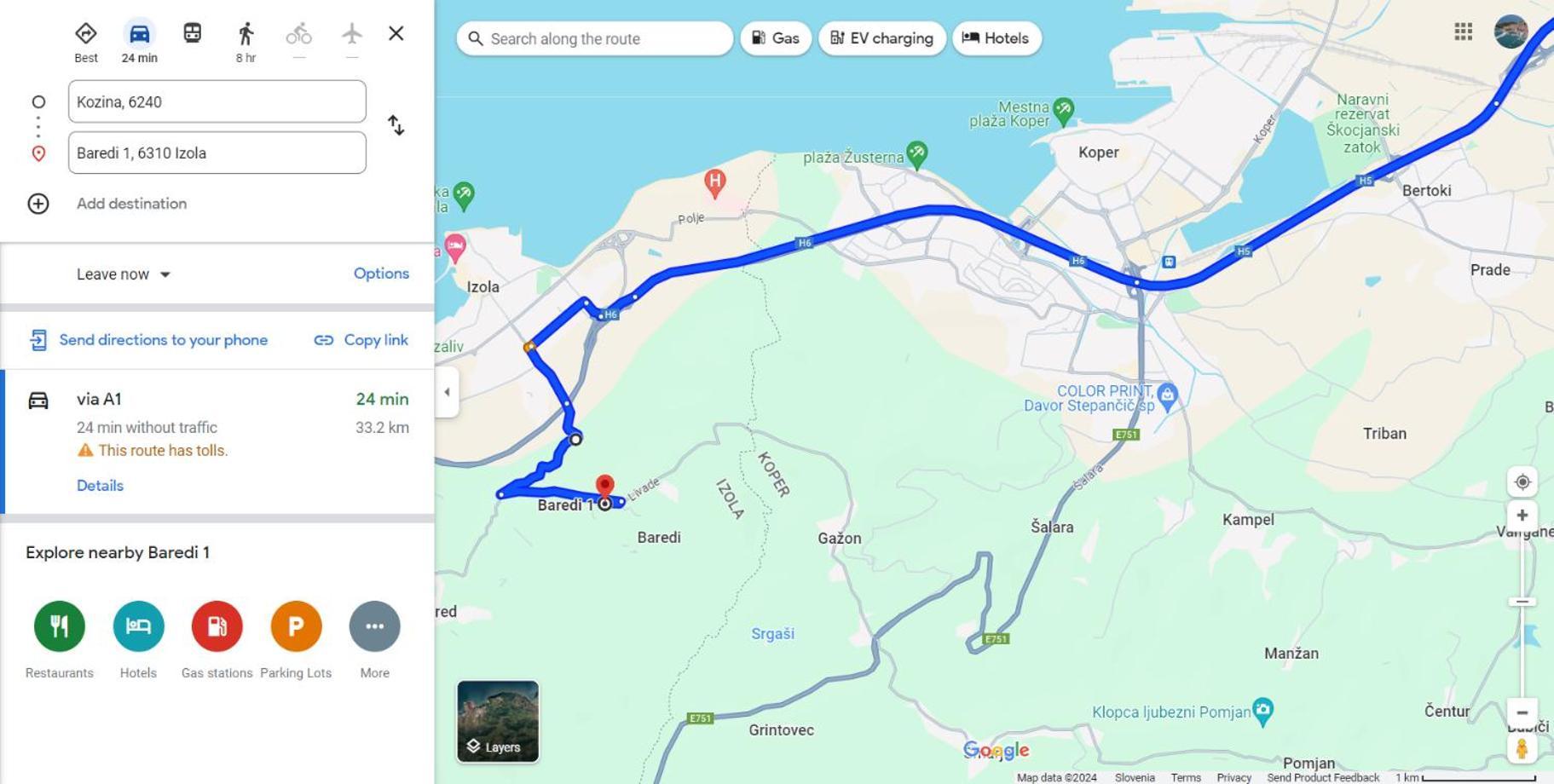 Apartma Vista Baredi Izola Εξωτερικό φωτογραφία
